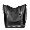 Smooza Women Handbags Chain Oulder Bag New Rivet Tote Bag Retro Luxury Women's Oulder Bag Large Capacity Bags