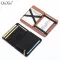 F Rosted PU Create Magic Bag Turn 4 Pack Card Pack Card Set Steel Steel Zipper Bag Men's Wallet