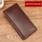 New Men Leather Men Wallets Business Brand Card Holder Coin Purse Men's Long Zipper Wallet Leather B7