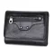 Trifold Men And Women Wallet 100% Genuine Leather Small Coin Purses Red Black Short Wallets Organizer Card Holder Dollar Price