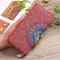 MLHJ Women Clutch Embroidery Wallets Phone Pocket Purse Card Holder Patchwork Women Long Wallet Lady Short Coin