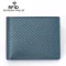 Men's wallet/Leather Men's Wallet Carbon Fiber Pattern Anti-Theft Brushed Cowhide Short Rfid Wallet