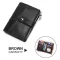 GZCZ RFID GENUINE Leather RFID WALLET MEN CRASE WALLETS COIN PRESSE SHORT MALE MONEY BAG QUALITY DESIGNER MINI WALET Small