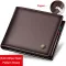 Laorentou Wallet Men 100% Genuine Leather Short Wallet Vintage Cow Leather Coin Purse Casual Wallets Pruse Standard Card Holders