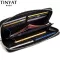 Tinyat Men Male Long Wallet Casual Money Purse For Man Coin Card Pockets Zipper Phone Bag Women Clutch Carteira Masculina