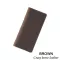 Moterm Crazy Horse Leather Long Wallets Genuine Leather Bifold Men Wallet Vintage Male Purse  Carteira Feminina
