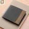 Men's Wallet Casual Small Carteiras Wearproof Dollar Thin Patchwork Black/Brown/Coffee Man Wallet PU Leather Mini Cuzdan