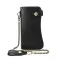 Maheu Super Quality Leather Wallet With Iron Chain 100% Cowhide Leather Black Bifold Card Wallet Men Metal Chain Wallet Male