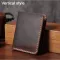 Handmade Vintage Crazy Horse Genuine Leather Wallet Men Purse Leather Men Wallet Clutch Bag Male Purse Money Clips Money Bag