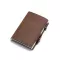 Dienqi Rfid Mini Leather Men Wallets Vintage Slim Male Magic Metal Wallets Small Purse Card Holder Bifold Vallet Money Bag Walet