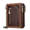 Kavis Rfid 100% Genuine Leather Wallet Men Portomonee  Card Holder Coin Purse Small Male Money Bag Quality Mini Crazy Horse
