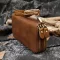 Men Double Zipper Crazy Horse Leather Long Wallet 24 Card Holder Big Zip Around Genuine Leather Clutch Purse Phone Coin Pocket