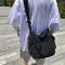 ใหม่ กระเป๋าสะพายไหล่สีทึบนักเรียนเวอร์ชั่นเกาหลีต้นฉบับกระเป๋าสะพายข้าง