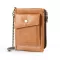 New Rfid Tion Genuine Leather Men Wlet Cn Se Sml Ort Card Holder Chain Portfolio Portomonee Me Wet Pocet