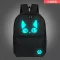 กระเป๋าเป้ผู้ชาย/Canvas luminous backpack women men's casual backpack student school bag college style travel bag