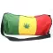 สินค้าราสต้า Bag Hemp Tube Biggest Size Cannabis Leaf กระเป๋าสะพายราสต้าใยธรรมชาติ ปักลายใบธรรมชาติ 9×18 นิ้ว