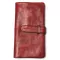 DIP Dye Handmade Red Wlet Genuine Leather Clutch Man Wet Brand Luxury Women SE WLETS CN Phone Pocet
