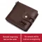 Genuine Leather RFID VINTAGE WLET MEN with CN Pocet Wlets SML Hasp Zier Wet with Card Holders Man SE