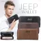 Jeep wallet, wallet, leather, long quality leather