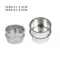 24PCS 51mm 2-Cup High Pressure Breville Delonghi Kruups Coffee Machine Filter Basket Pod Stainless Steel Single Layer Cups