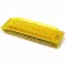 Hohner ฮาร์โมนิก้า คีย์ C รุ่น 10 ช่อง รุ่น Happy Color Harp - สีเหลือง Harmonica Key C, เมาท์ออแกน