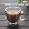 2pcs/set Double Wall Glass Coffee Tea Cup Heat-Resistant Double Glass Handle Coffee Cup Transparent Mug