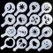 16pcs Coffee Latte Cappuccino Barista Art Stencils Cake Duster Templates Coffee Tools Accessories Gusto Nespresso Zavarnik Dolce