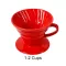 1-4 Cups V60 Coffee Drip Filter Cup Cup Ceramic Coffee Dripper Engine Permanent Pour Over Coffee Maker with Separate Stand