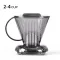 V60 Coffee Dripper Hand Drip Coffee Filter Cafe Reusable Brewer With Switch Lid Portable Pour Over Stuffy Steaming Coffee Maker