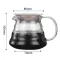 CARAFE DRIP COFFEE POT COFFEE KETTTLE BRISTA PERCOLATOR OVER GLASTE RANGE COFFEE Server 360ml 600ml 800ml Clear 25