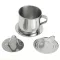 Portable Steel Vietnam Coffee Dripper Reusable Coffee Vietname Vietnam Pot Dripper Coffee V60 Cup Drip F9X6