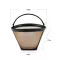 1 PC Cone-Style Reusable Stainless Steel Coffee Filter Coffee Maker Machine Filter Gold Mesh with Handle Cafe Coffee Maker Tools