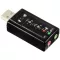 X-tips USB Soundcard จำลองเสียงแบบ 7.1 channel สำหรับ PC Notebook สีดำ