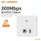 WALL Embedded AP 300Mbps Access Point Wifi 48V POWER SUPPLY HOTEL US 2*RJ45 Port + USB Charger Port WiFi Router