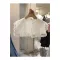 Capes Cloak Ponchos For Women Spring And Summer New Shawl Collar Lace Stitching Detachable Femme