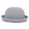 Trendy Women Girl Solid Color Bowler Derby Wool Hat Ladies Children Dome Fedoras Trilby Welcomed Parent-child Cap Gh-569