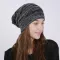 Autumn Women Warm Beanie Hat Mix Color Warm Knitted Hat for Women