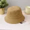 Black White Solid Bucket Hat Bob Caps Hop Gorros Men Women Summer Cap Beach Sun Fishing Boonie Hat