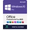 Microsoft Windows 10 Pro License + Office 2021 Pro Plus License 32 & 64 bit - 1 PC