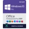 Microsoft Windows 10 Pro License + Office 2019 Pro Plus License 32&64 bit - 1 PC