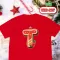 เสื้อคริสต์มาส เสื้อตัวอักษร Christmas (QRST) สีแดง Loso store