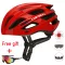 Ultralight, removable bicycle helmet, Visor glasses, tail lights, MTB Man, MTB bike riding a helmet