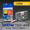 เทปพิมพ์ อักษร ฉลาก เทียบเท่า Label Pro สำหรับ Brother TZE-435 TZE 435 TZE435 TZ2-435 12 มม. พื้นสีแดงอักษรสีขาว