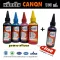 น้ำหมึกเติม 4แถม1 มีครบทุกยี่ห้อ เติมได้ทุกรุ่น SLOVENT 100 ml. INKJET REFILL For CANON  EPSON  HP  BROTHER