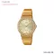 นาฬิกาข้อมือผู้หญิง CASIO Standard Women รุ่น MQ-24 MQ-24G MQ-24G-9E สายสแตนเลส MQ-24G-9E