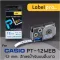 CASIO Tape Printing Label is equivalent to Label Pro for CASIO XR-12web1 PT-12web 12 mm. Blue letters on white 8m by Office Link.