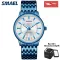 SMAEL Fashion Men Watches Waterproof 30M Business Quartz Casual Wristwatches With Stainless Steel Strap SL-9620