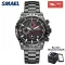 SMAEL Men Watches Fashion Quartz Wateproof Watch Man Stainless Steel Wristwatches Male Clock 9006