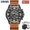 SMAEL MEN WATCH CHRONOGRAPH SPORT MENS WATHES TOP BRAND Luxury Waterproof Stainless Steel Leatehr Quartz Clock Men 9073