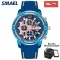 SMAEL MENS WATCES FASHION SPORT WATRERPROOF Quartz Clock Male Army Military Rubber Wrist Watch 9081